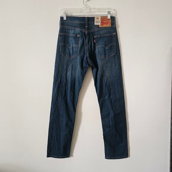 Levi's 513 Slim Straight Medium Wash Jeans Size 29x32 - Picture 2 of 6